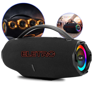 Caixa De Som De 500w  Bluetooth  Boombox Portatil e a ÁProva de Água  Com Graves Potentes Bass Boost Pesado e Potente em Oferta na Shopee