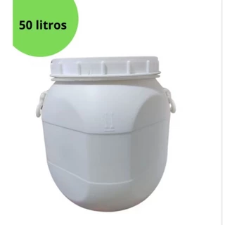 Bombona 50Litros / Tambor 50Litros/ Barrica 50Litros com alça e vão nas laterais REUSO em Oferta na Shopee
