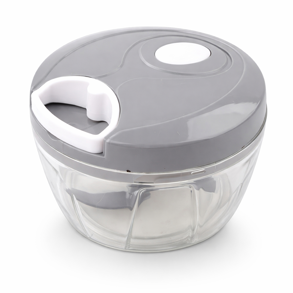 Mini Triturador Processador Manual 500ml Carne Alho Cebola T