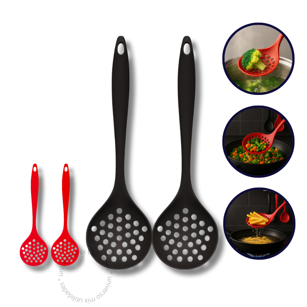 Escumadeira Silicone Premium - 28 Cm