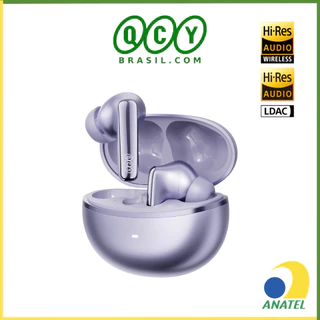 Fone de Ouvido QCY N70 ANC Hi-Res LDAC, Sem Fio Bluetooth 6.0 TWS, Até 50 Horas de Reprodução, Cancelamento de Ruído em Oferta na Shopee