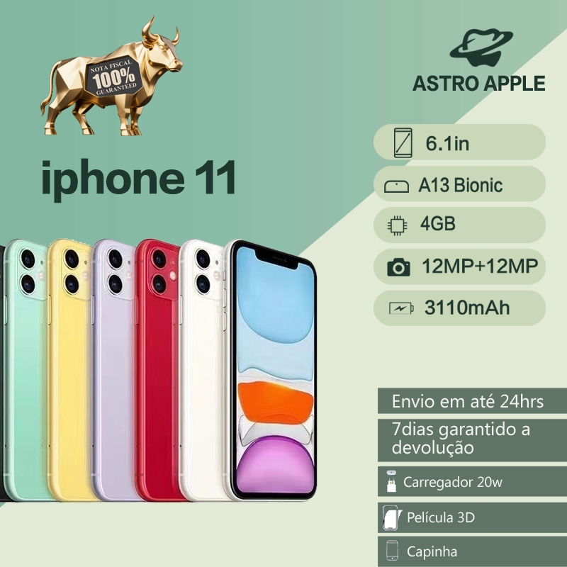 Celular IPhone 11 128gb/64gb 100% Original | Smartphone Celular