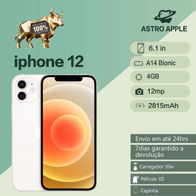 IPhone 12 64gb e 128Gb Original Com Garantia Envio Imediato