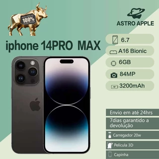 Celular Iphone 14 Pro Max 128gb/ 256gb 100% Original Com Garantia em Oferta na Shopee