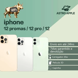 Celular IPhone 12 PRO/12 Pro Max 128gb 256gb DE VITRINE em Oferta na Shopee
