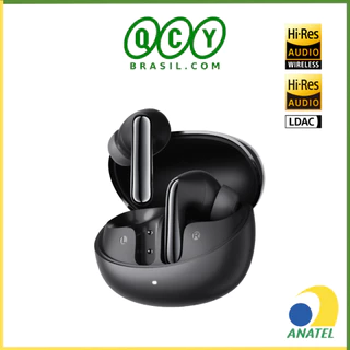 Fone de Ouvido QCY N60 Hi-Res LDAC, Sem Fio Bluetooth 6.0 TWS, 45 Horas de Reprodução, Modo Gamer com IA em Oferta na Shopee