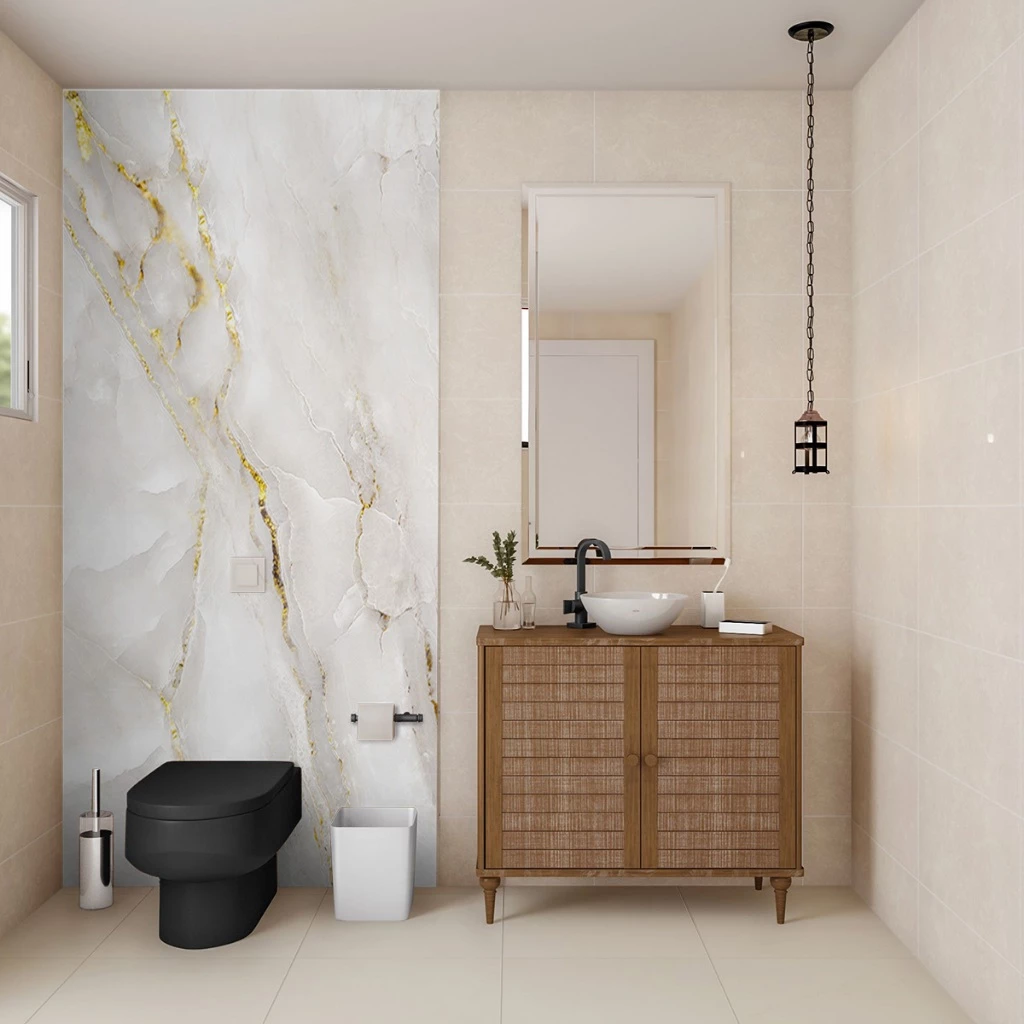 Papel Parede Mármore Dourado Para Cozinha Impermeável Resistente a Altas Temperatura Papel Parede Mármore
