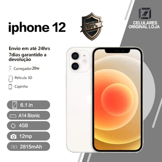 Celular IPhone 12 64/128/256Gb 100%Original Com Garantia (VITRINE) em Oferta na Shopee