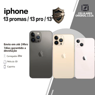 Celular IPhone 13/ 13 Pro/ 13 Pro Max 128/256GB Vitrine 100% Original Apple em Oferta na Shopee