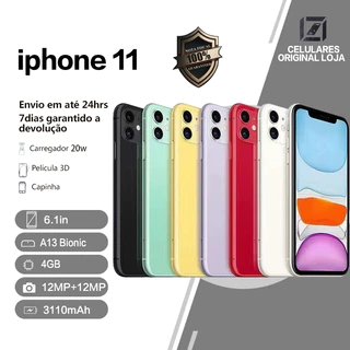 Celular iPhone 11 64/128GB 100% Original Com Garantia em Oferta na Shopee