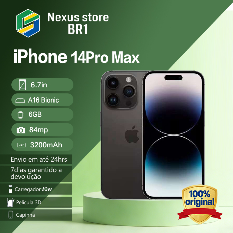 Apple iPhone 14 Pro Max 128GB/256GB 100% Original (tela 6.7)Chip