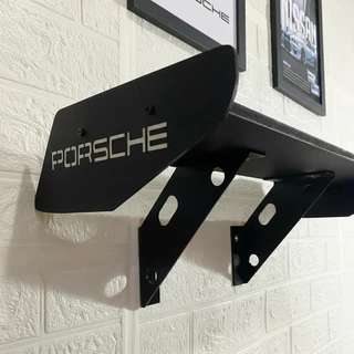 Prateleira Aerofólio Carro PORSCHE e GT3RS Decoração Automotiva MDF