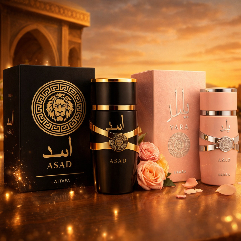 Lattafa 2点セット Kit Até 02 Perfumes Arabes Masculino E Feminino Alta Fixação Mais