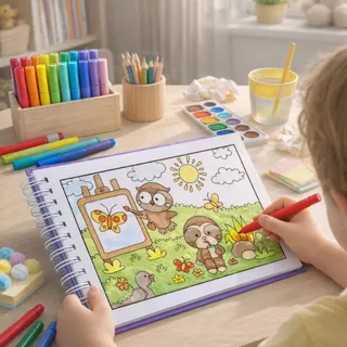 Livro de Colorir Capa Dura - Papel de Alta Gramatura - 48 Desenhos Exclusivos em Oferta na Shopee
