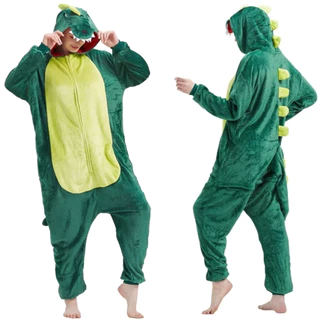 Pijama Macacão Adulto Dinossauro Kigurumi Cosplay Peluciado Quentinho em Oferta na Shopee