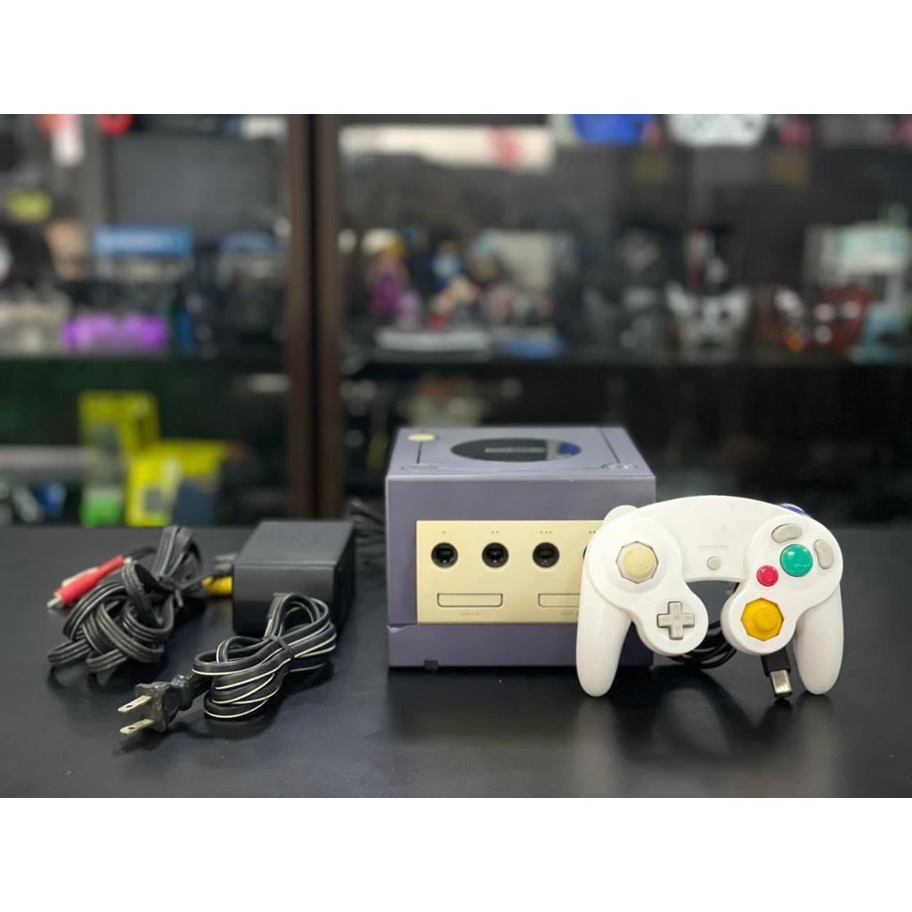 Nintendo Game Cube Roxo sistema free 01 Controle com fio Usado | Shopee ...