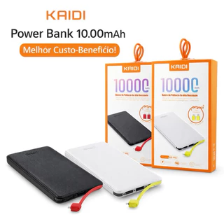 Carregador Portátil Power Bank Kaidi 10.000mah Original