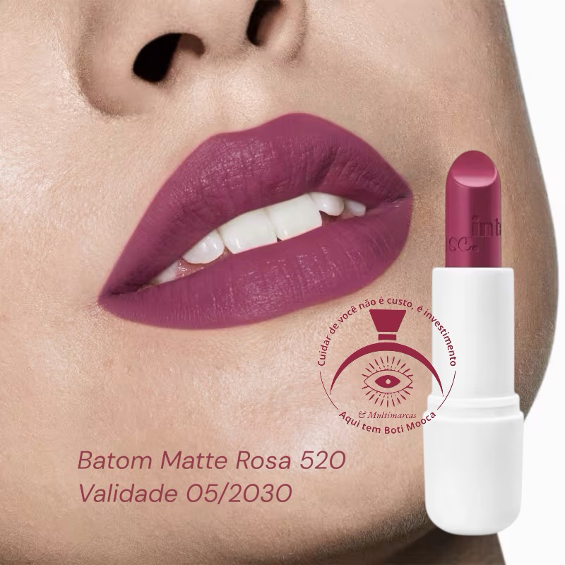 Batom Matte Rosa 520 Intense 3,8g - original o Boticário em Oferta na Shopee