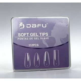 kit Soft gel tips com 4 Formatos 112 PÇS com box- Dafu em Oferta na Shopee