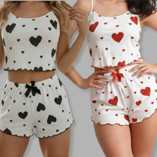 Kit 2 Pijamas Feminino Baby Doll Fresquinho Leve para Dormir no Verão Promoção em Oferta na Shopee