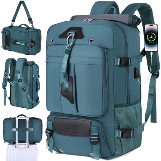 Mochila 60L Multifuncional Impermeável Unissex com USB e Compartimento de Sapatos para Outdoor, Camping e Viagem Aérea