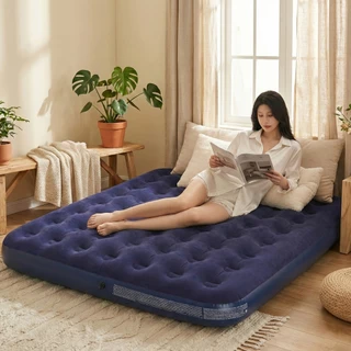 ✨【Novidades】Colchão Inflável Casal/Solteiro Multiuso Casa Praia Camping em Oferta na Shopee