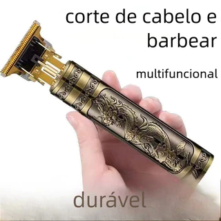 Máquina Profissional para Barbeiro - Dragão, Bateria Recarregável