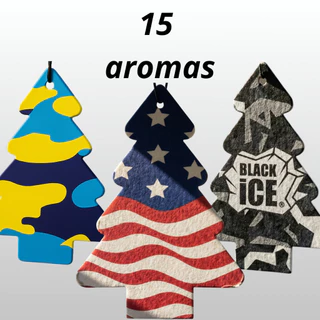kit 15 Unidades De Aromatizantes Para Carro Cheirinhos Pinheiro Personalizados ORIGINAL em Oferta na Shopee