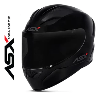 Capacete Moto Motociclista Asx City Solid Brilho Preto Esportivo com Narigueira Masculino e Feminino em Oferta na Shopee