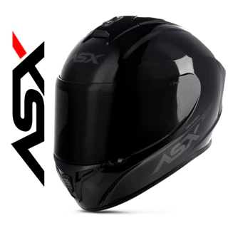 Capacete Moto ASX Fechado Draken Solid Preto Brilho em Oferta na Shopee