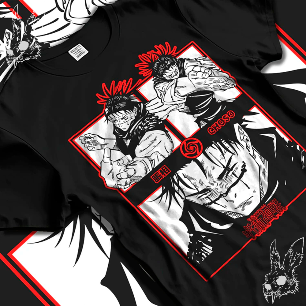 Camiseta Básica e OVERSIZED Estampada Choso Red Eyes Encarnação