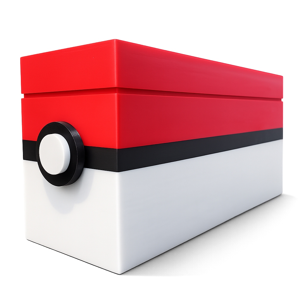 Caixa Organizadora para Cartas TCG Pokemón, 500 Unidades, Card Game, Porta Cartas 3D