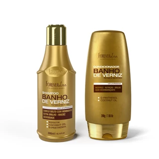 Kit Banho De Verniz Com Shampoo E Condicionador Forever Liss em Oferta na Shopee