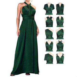Vestido longo de festa para o fim de ano