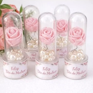 Kit 40 Lembranças personalizadas - Escolha a cor- Dia da Mulher - Aniversário - Rosa em Oferta na Shopee