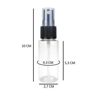500 Frasco Pet 30ml Cilíndrico Reto Válvula Spray P Perfumes