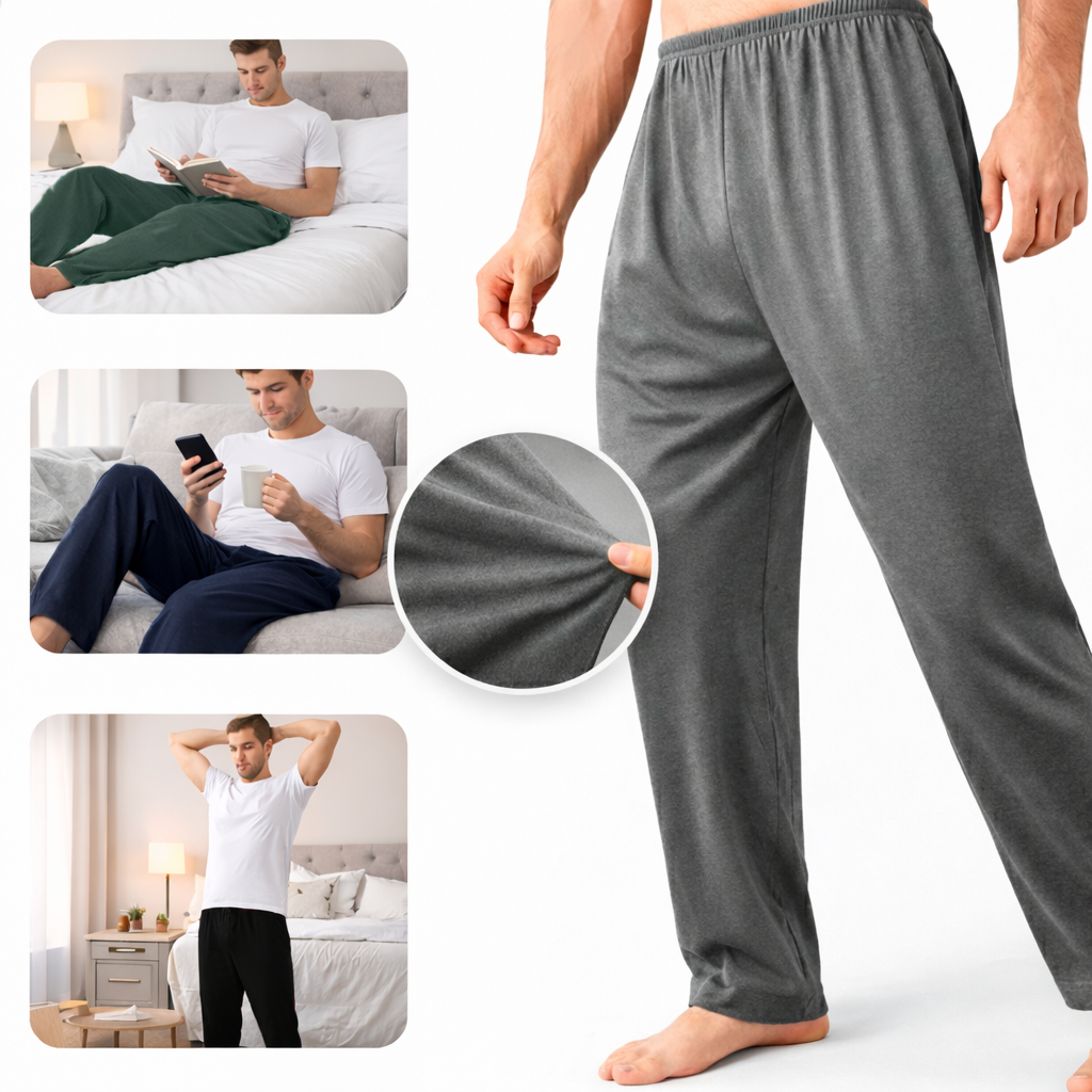 Calça Pijama Masculina Algodão Confortável para Dormir em Oferta na Shopee