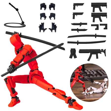 Boneco Dummy 13 Articulado Kit Montagem 3D Presente Criativo Crianças Artistas Anatomia Stop Motion Desenho Ilustração