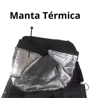 Luva Polaina Guidão Fixa Forrada Manta Térmica