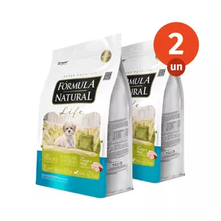 Kit 2 Ração Fórmula Natural Life Cães Filhotes Porte Mini e Pequeno 2,5kg Adimax Total de 5kg em Oferta na Shopee