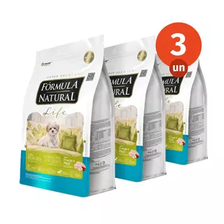 Kit 3 Ração Fórmula Natural Life Cães Filhotes Porte Mini e Pequeno 2,5kg Adimax Total de 7,5kg em Oferta na Shopee