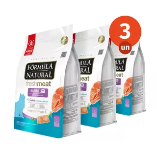 Kit 3 Ração Fórmula Natural Fresh Meat Gatos Pelos Longos Hairball Daily Care 1kg Adimax Total de 3kg em Oferta na Shopee
