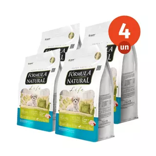 Kit 4 Ração Fórmula Natural Life Cães Filhotes Porte Mini e Pequeno 2,5kg Adimax Total de 10kg em Oferta na Shopee