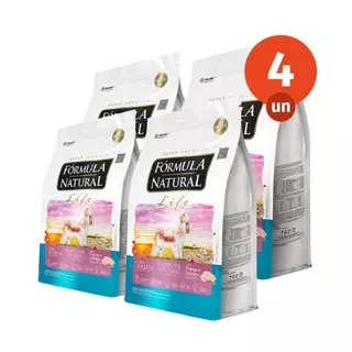Kit 4 Ração Fórmula Natural Life Cães Adultos Porte Mini e Pequeno 2,5kg Adimax Total de 10kg em Oferta na Shopee