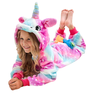 Pijama Macacão Unicórnio Kigurumi de menina em Oferta na Shopee