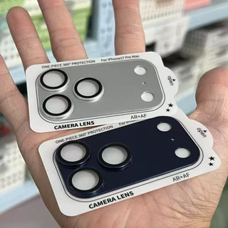 Película Protetora de Câmera em Vidro Fosco com Armadura Metálica para iPhone 18 17 / 17 Air / 17 Pro / 17 Pro Max