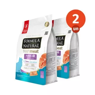 Kit 2 Ração Fórmula Natural Fresh Meat Gatos Pelos Longos Hairball Daily Care 1kg Adimax Total de 2kg em Oferta na Shopee