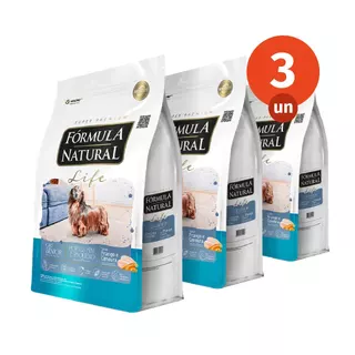 Kit 3 Ração Fórmula Natural Life Cães Sênior Mini e Pequeno 1kg Adimax Total de 3kg em Oferta na Shopee