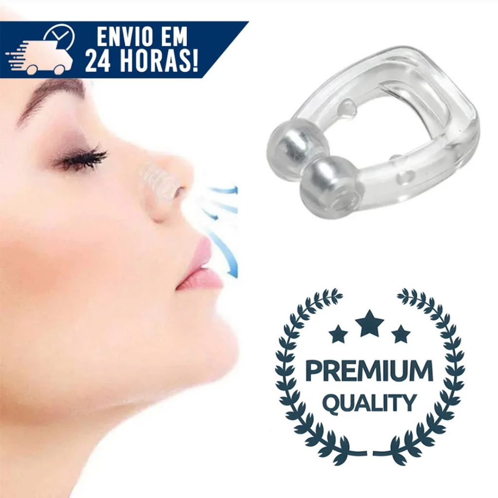 Anti Ronco Nasal Silicone Dilatador Nasal Respirar Melhor Dormir Sem ...