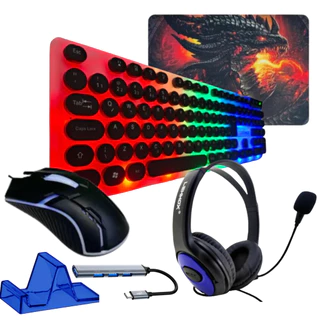 Kit Gamer Mobilador Teclado Mouse Fone P/ Celular Free Fire em Oferta na Shopee
